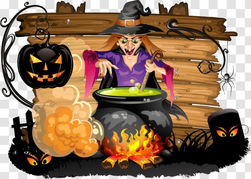 Halloween Costume Witch Clip Art - Potion - Vector Transparent PNG
