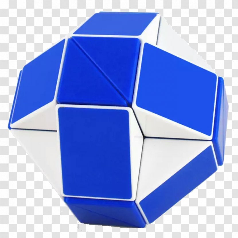Rubiks Cube Snake U4e09u9636u9b54u65b9 Toy - Blue Transparent PNG