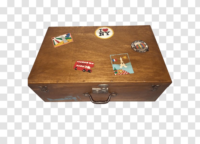 Wooden Box Suitcase Vintage - Table Transparent PNG