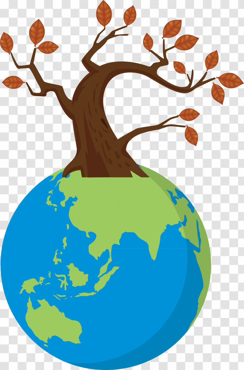 Earth Tree Go Green Transparent PNG