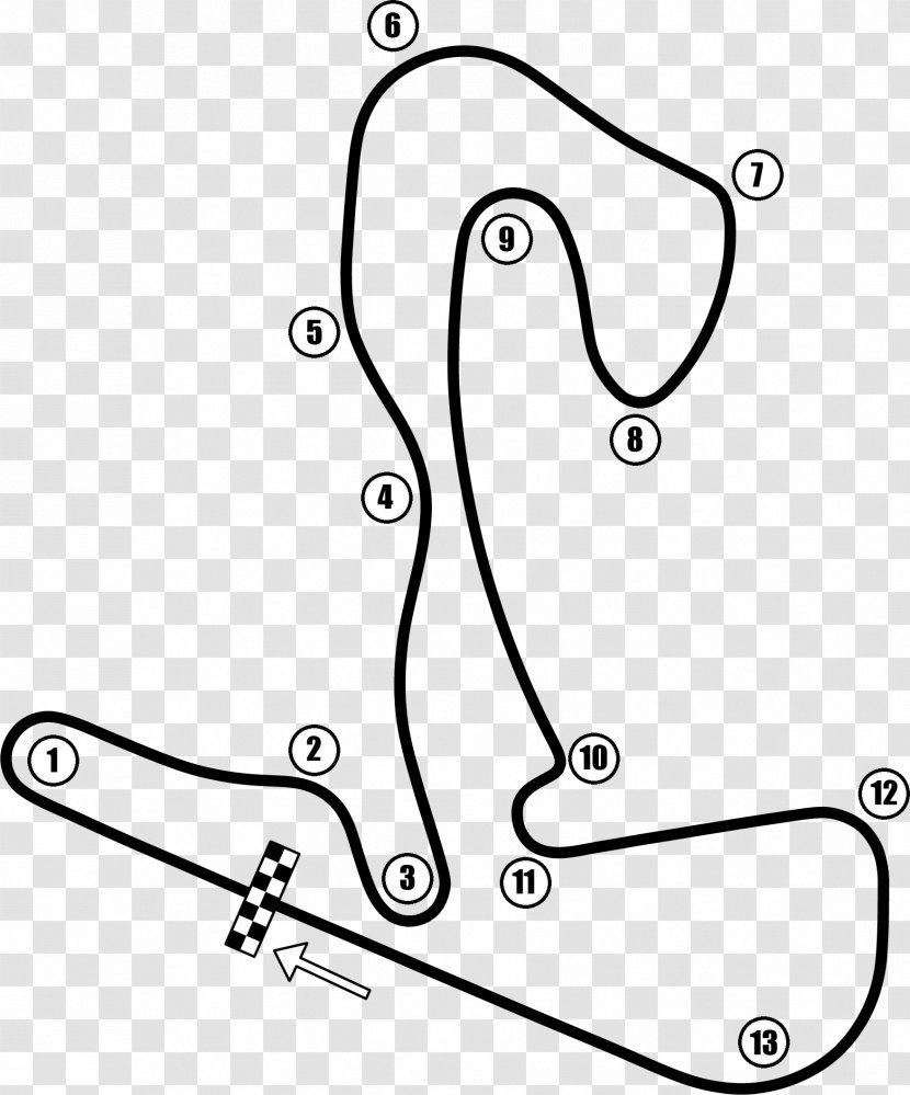Circuit Zandvoort Race Track Clip Art - Thumbnail - 1951 Dutch Grand Prix Transparent PNG