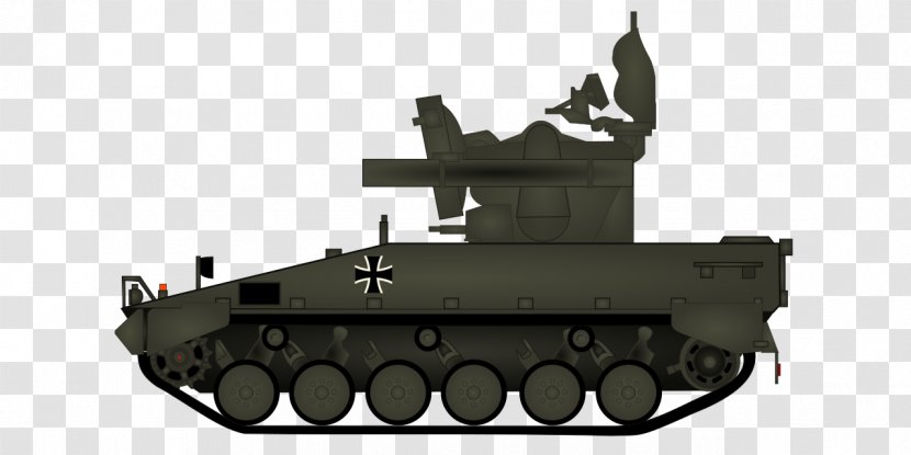 Germany Roland Self-propelled Anti-aircraft Weapon Flakpanzer Gepard Tank - Selfpropelled Artillery Transparent PNG