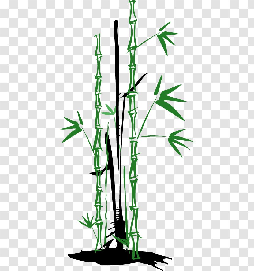 Bamboo Euclidean Vector Clip Art - Flora - Hand-painted Transparent PNG
