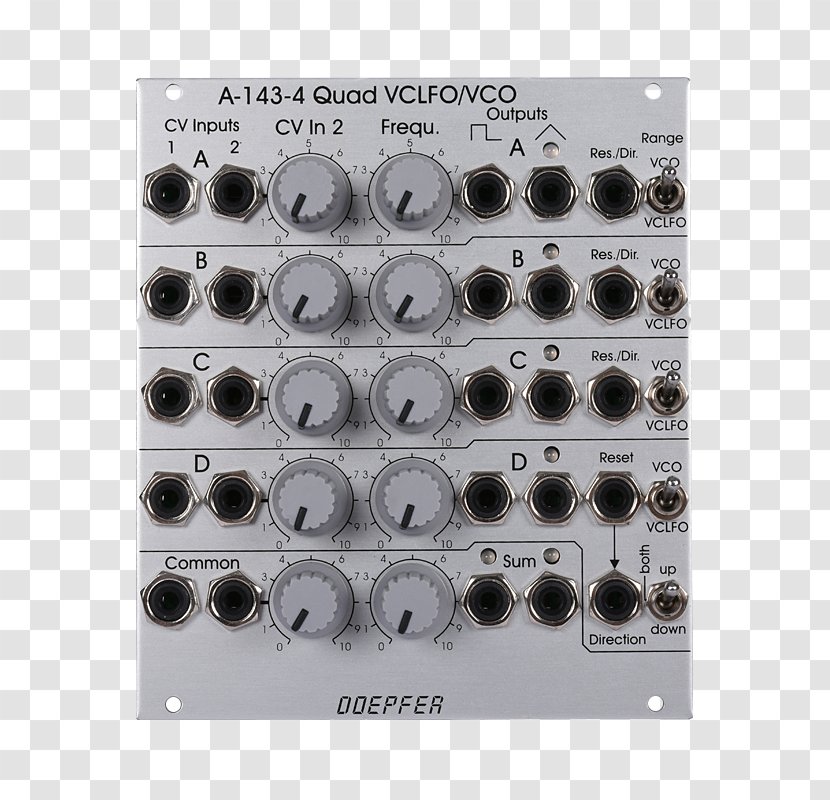Low-frequency Oscillation Voltage-controlled Oscillator ADSR Sound Synthesizers Wavetable Synthesis - Enveloper Front Transparent PNG