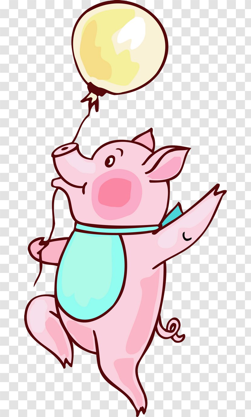 Drawing Cartoon Clip Art - Frame - Cute Pig Transparent PNG