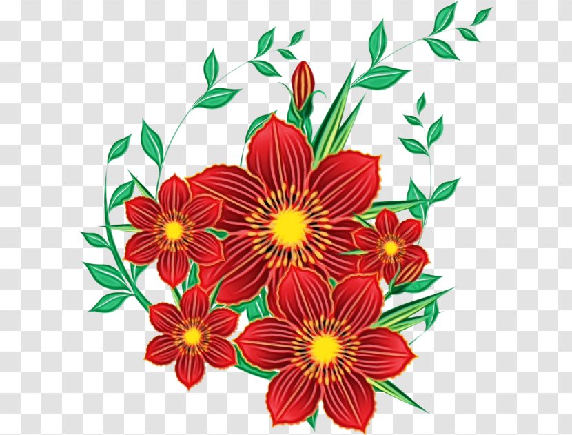 Flower Red Clip Art Plant Petal - Flowering Cut Flowers Transparent PNG