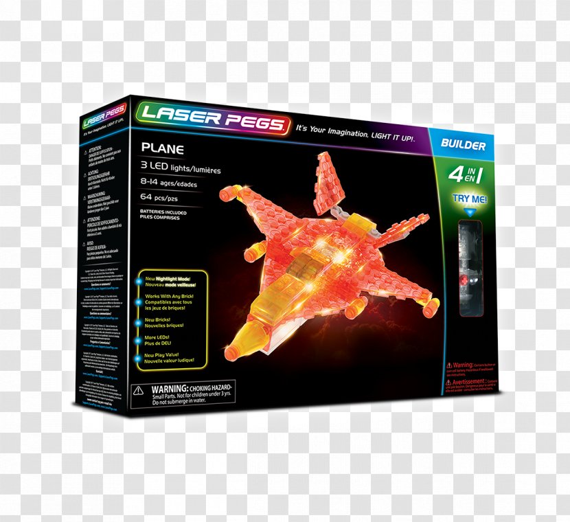 Airplane Helicopter Construction Set Laser Pegs - 6in1 Jet - ToyAirplane Transparent PNG