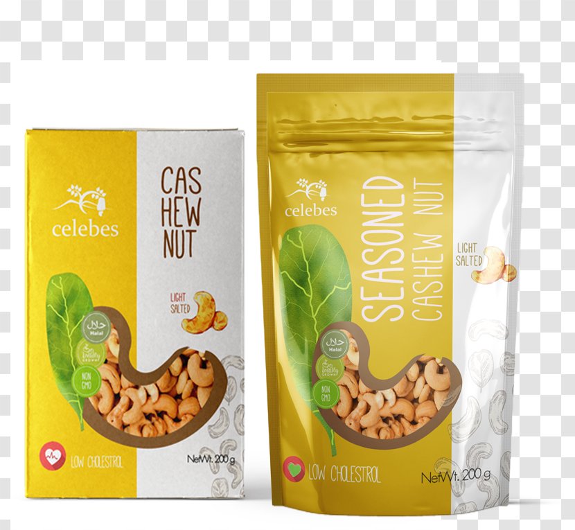 Cashew Vegetarian Cuisine Product Ingredient Food - Packaging And Labeling Transparent PNG