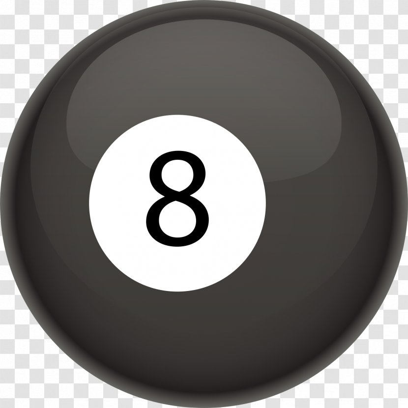 Eight-ball Billiard Balls Circle - Eight Ball - 8 Cliparts Transparent PNG