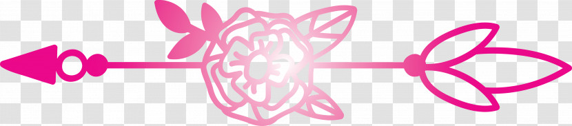 Boho Arrow Flower Arrow Transparent PNG