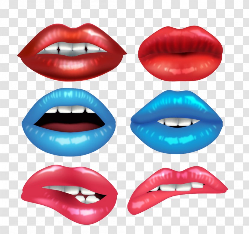 Lip Euclidean Vector Animal Bite Mouth - Heart - Lips Transparent PNG
