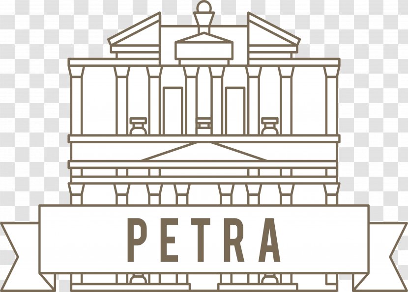 Petra Building - Diagram - Church Tags Transparent PNG