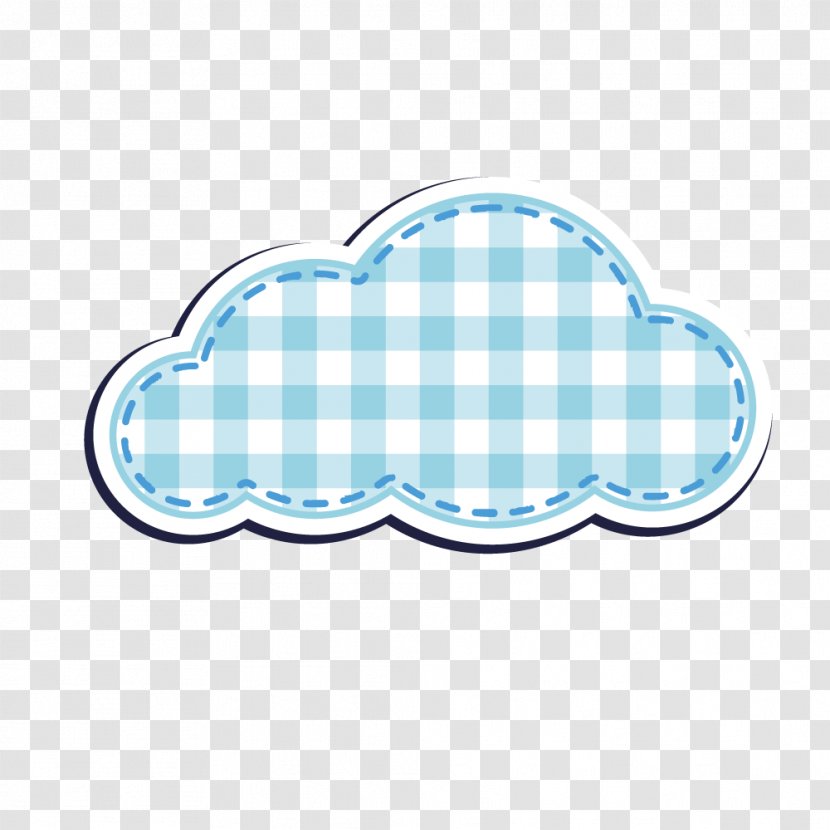 Cloud Sky Blue White - And Squares Transparent PNG
