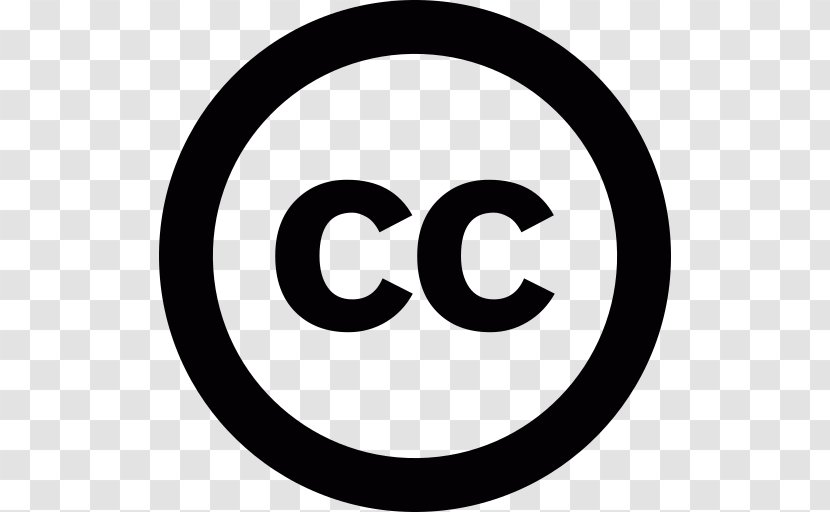 Creative Commons License Copyright Wikimedia - Black And White Transparent PNG