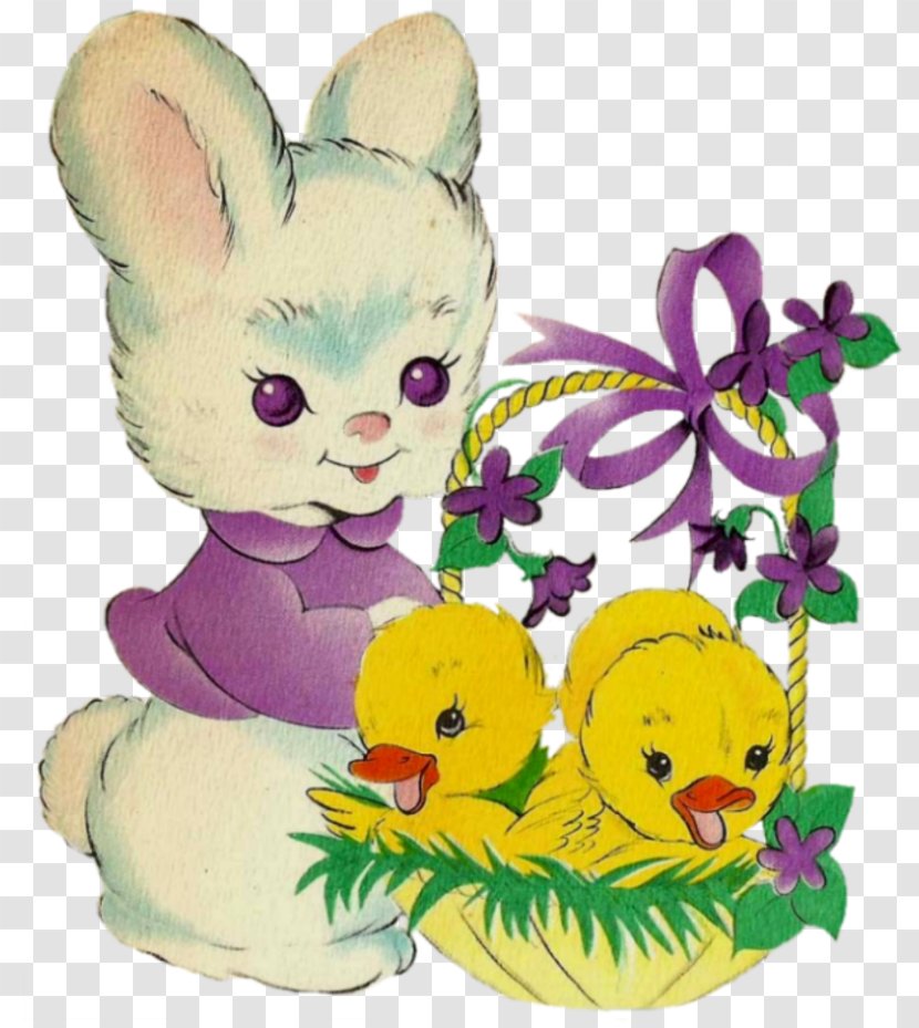 Easter Bunny Whiskers Floral Design Clip Art - Flower Transparent PNG