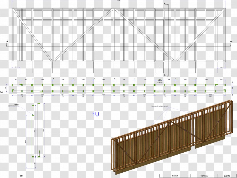 Computer Graphics Furniture Three-dimensional Space - Attic - Mur Transparent PNG