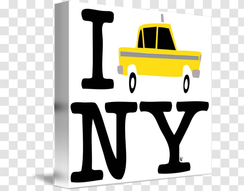 New York City T-shirt I Love Printing - Taxi Transparent PNG