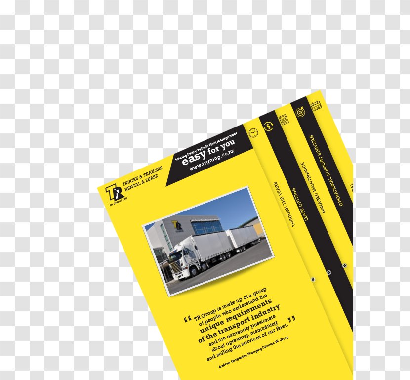Brochure Service Brand Customer - Yellow - Management Transparent PNG