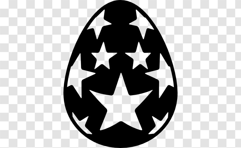 Easter Bunny Fried Egg - Black And White - Eggs Vector Transparent PNG