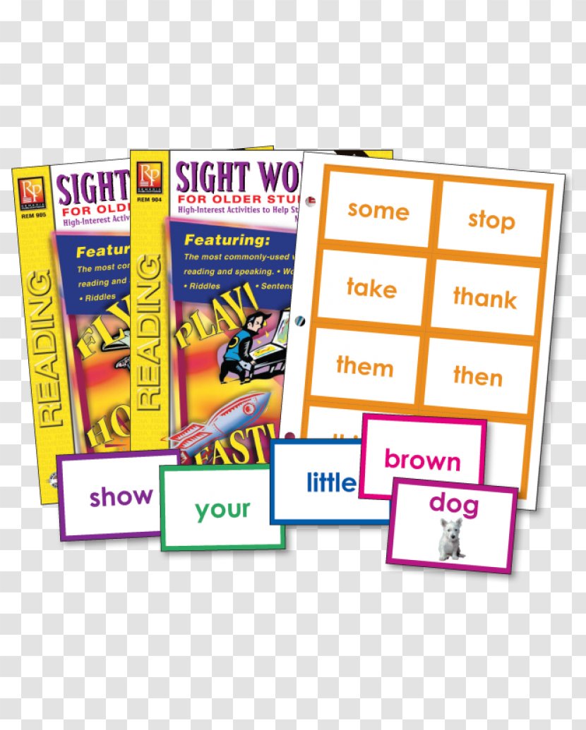 Sight Word Dolch List Flashcard Vocabulary - Education Transparent PNG