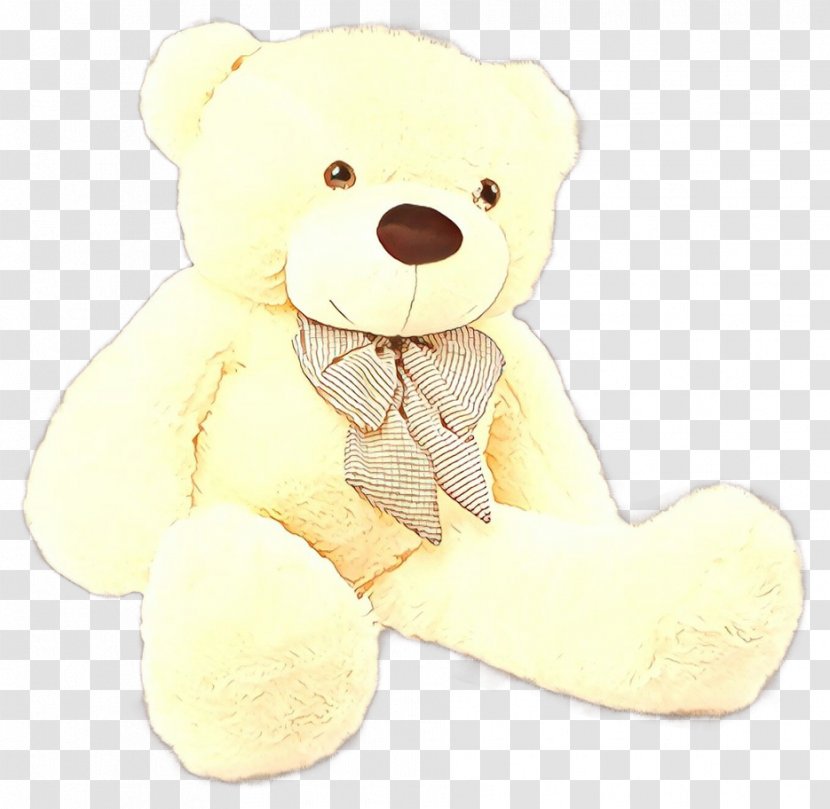 Teddy Bear - Yellow - Beige Animal Figure Transparent PNG