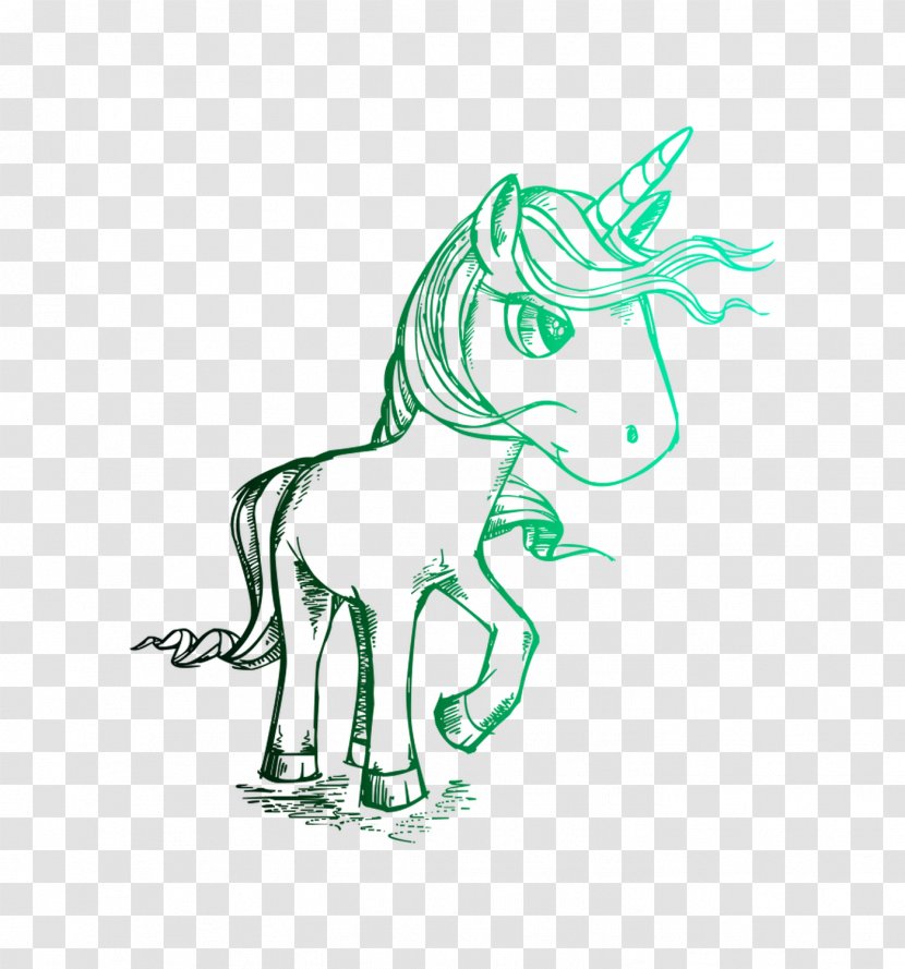 Sketch Unicorn Drawing Illustration Pony - Depositphotos - Organism Transparent PNG
