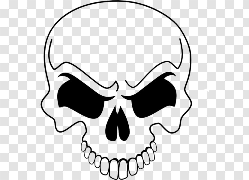 Drawing Skull Image Stencil Airbrush - Silhouette Transparent PNG
