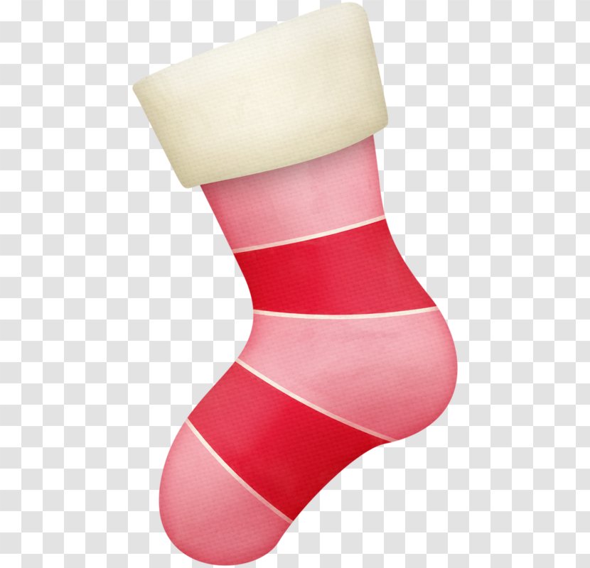 Sock Christmas Stocking Clip Art - Heart - Hand-painted Socks Transparent PNG