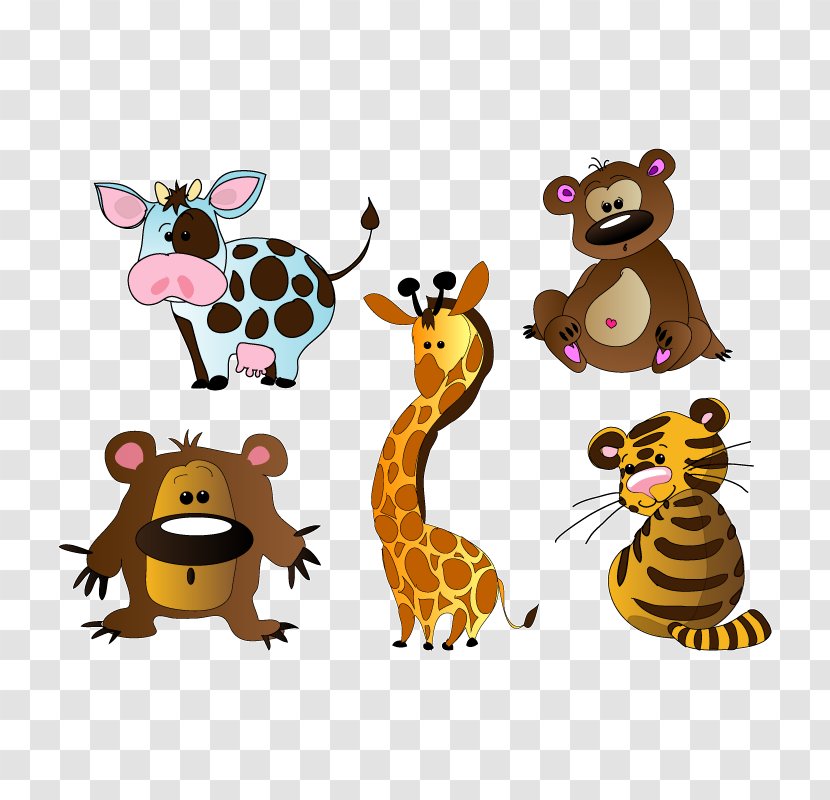 Giraffe Cat Clip Art Mammal Fauna Transparent PNG