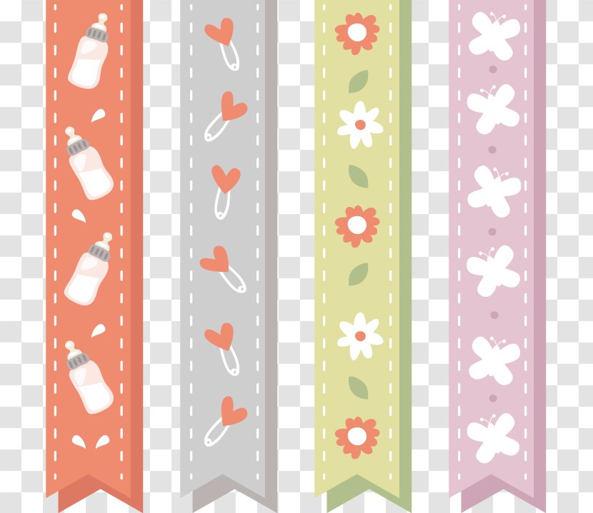 Paper - Ribbon - Four Baby Transparent PNG