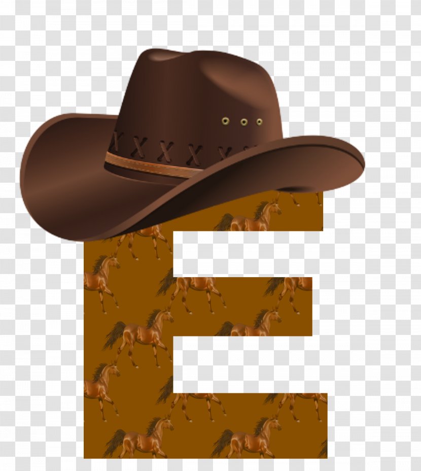 Cowboy Hat Horse Alphabet - Fedora Transparent PNG