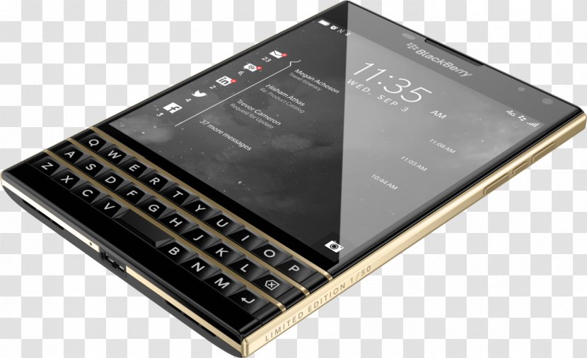 BlackBerry Passport Gold Smartphone - Red - Blackberry Transparent PNG