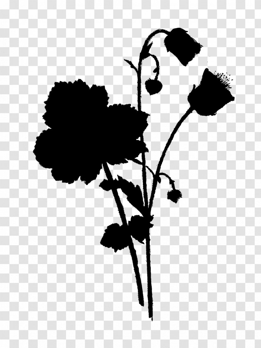 Clip Art Illustration Silhouette Plant Stem Flowering Transparent PNG