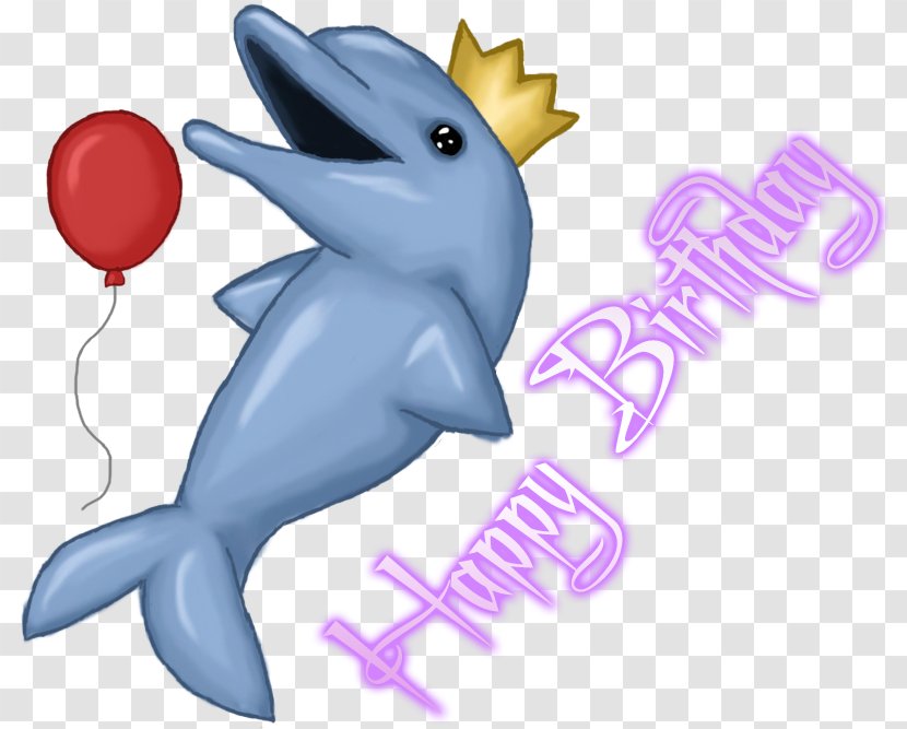 Dolphin Happy Birthday To You Clip Art - Whales Dolphins And Porpoises Transparent PNG
