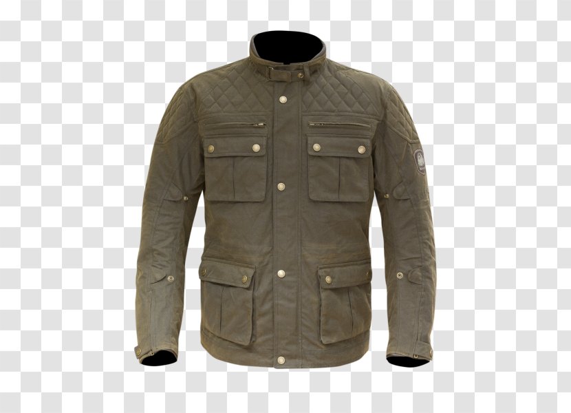 Waxed Jacket Cotton Leather Motorcycle - With Hoodie Transparent PNG