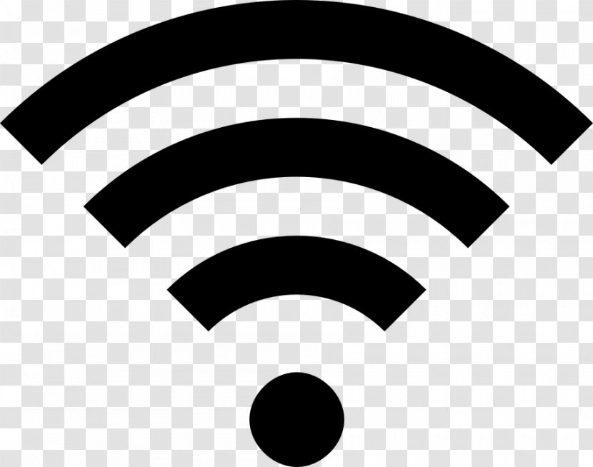 Wi-Fi Hotspot Symbol Clip Art - Black And White Transparent PNG