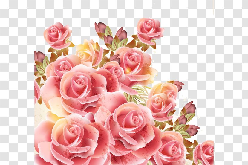 Rose Royalty-free Stock Photography Clip Art - Flower Bouquet - Romantic Valentine's Day Transparent PNG