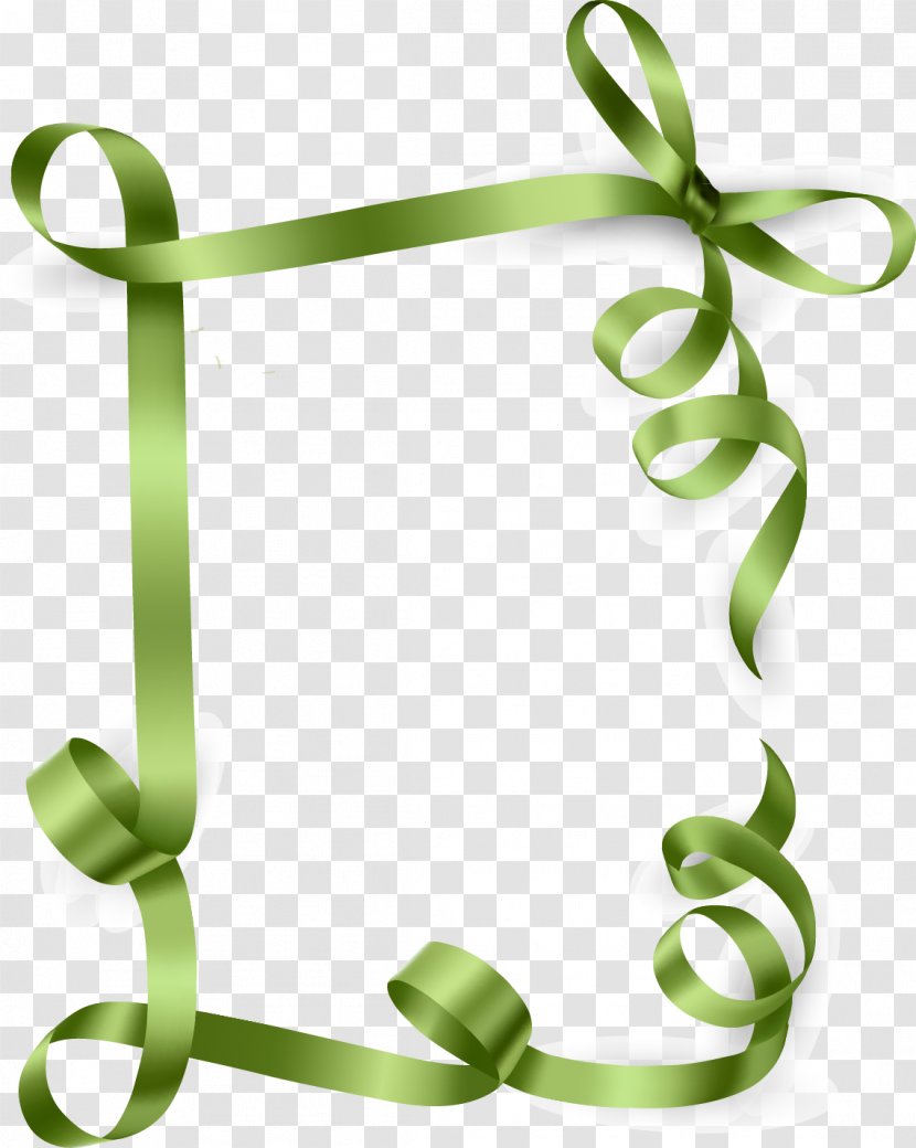 Christmas Blue Ribbon Clip Art - Border Transparent PNG