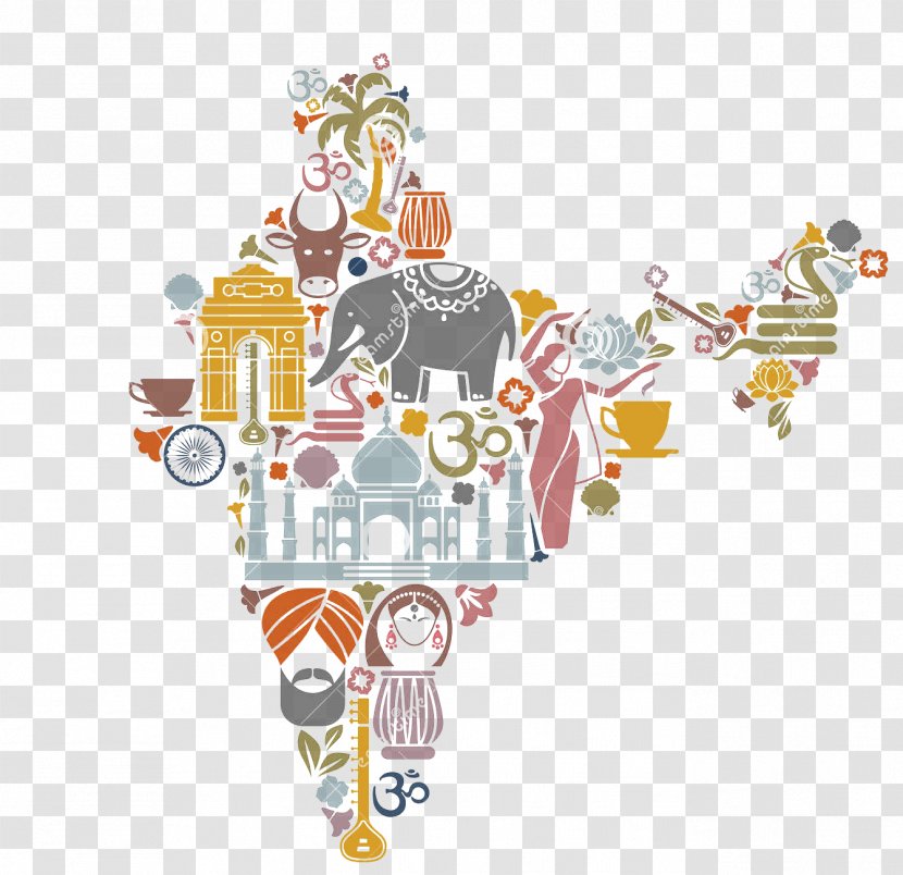 India Culture - Painting - Clock Furniture Transparent PNG