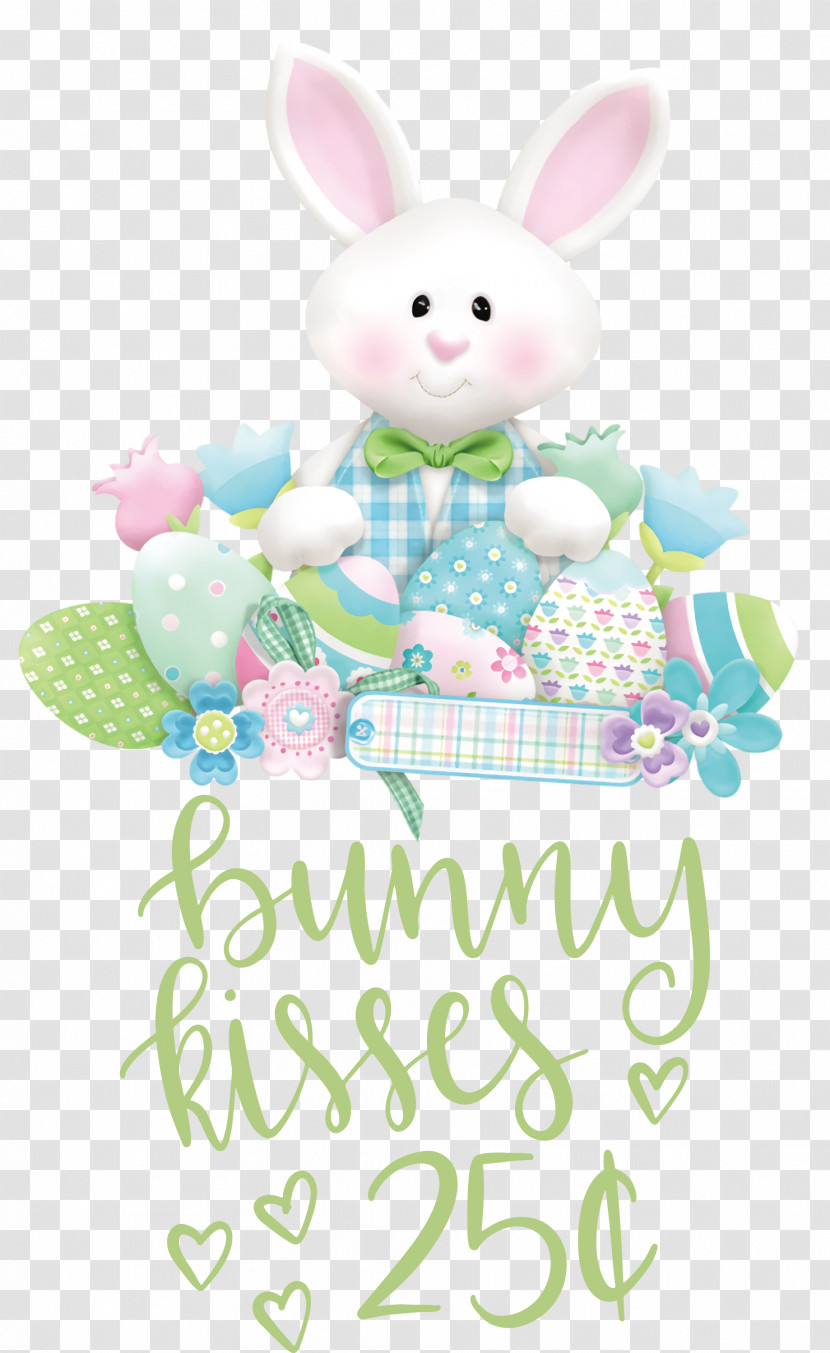 Bunny Kisses Easter Easter Day Transparent PNG