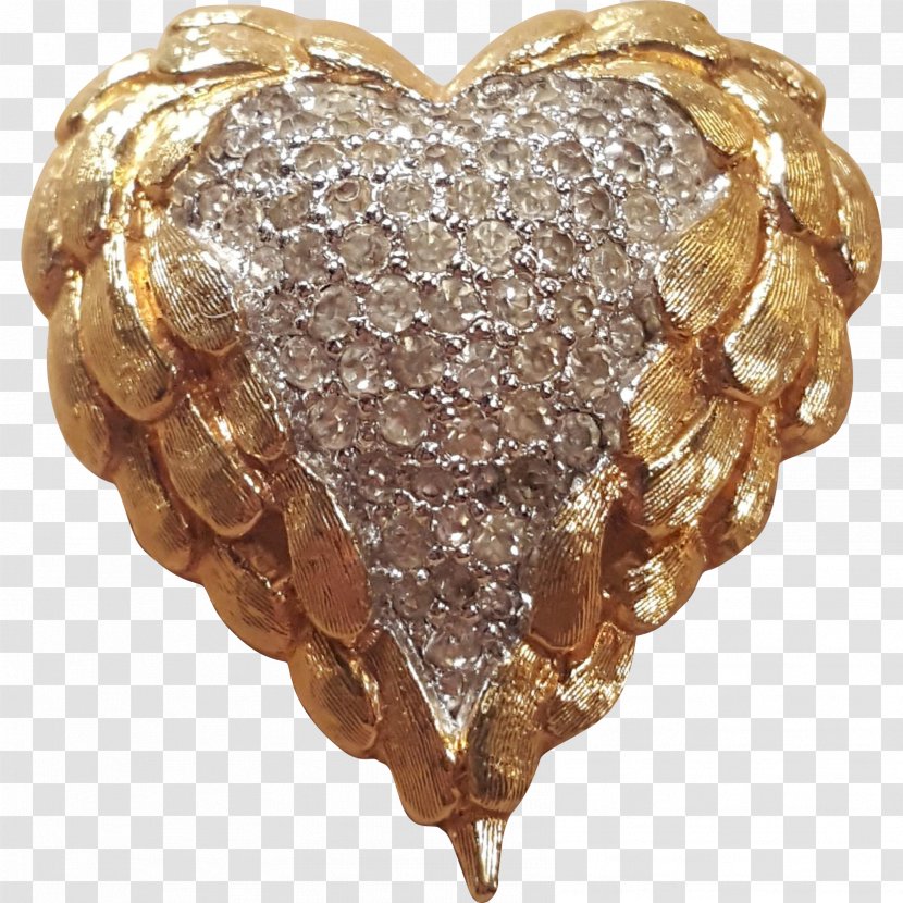 Brooch Pin Imitation Gemstones & Rhinestones Jewellery Heart Transparent PNG