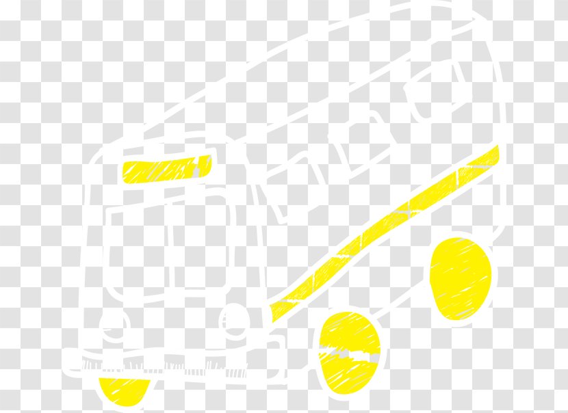Brand Yellow Pattern - Hand-painted School Bus Transparent PNG