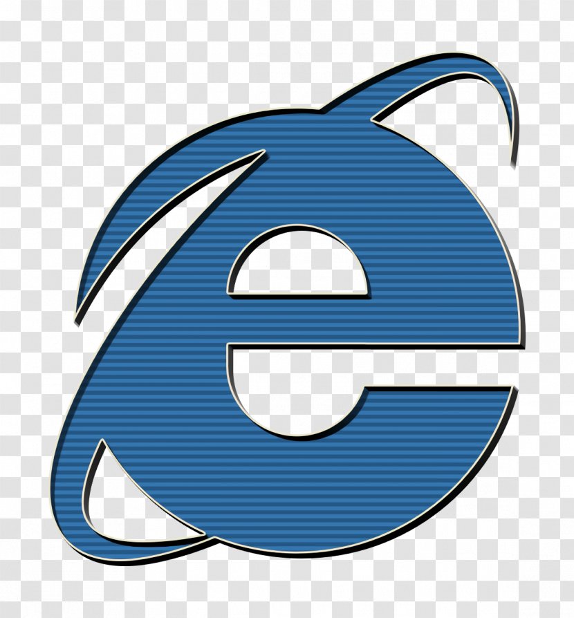 Browser Icon Earth Explorer - Logo - Electric Blue Number Transparent PNG