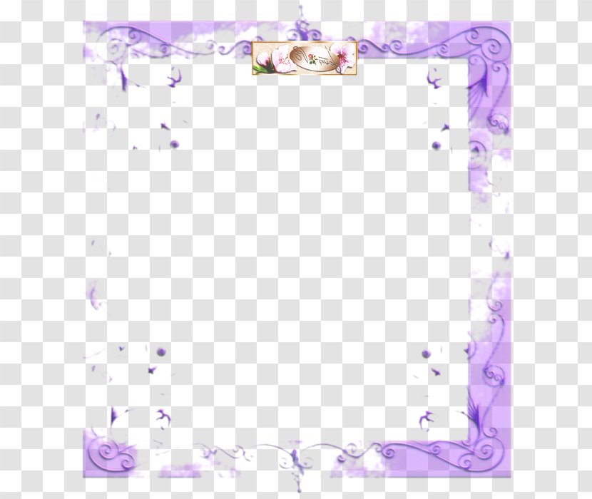Flower Background Frame - Character Created By - Rectangle Violet Transparent PNG