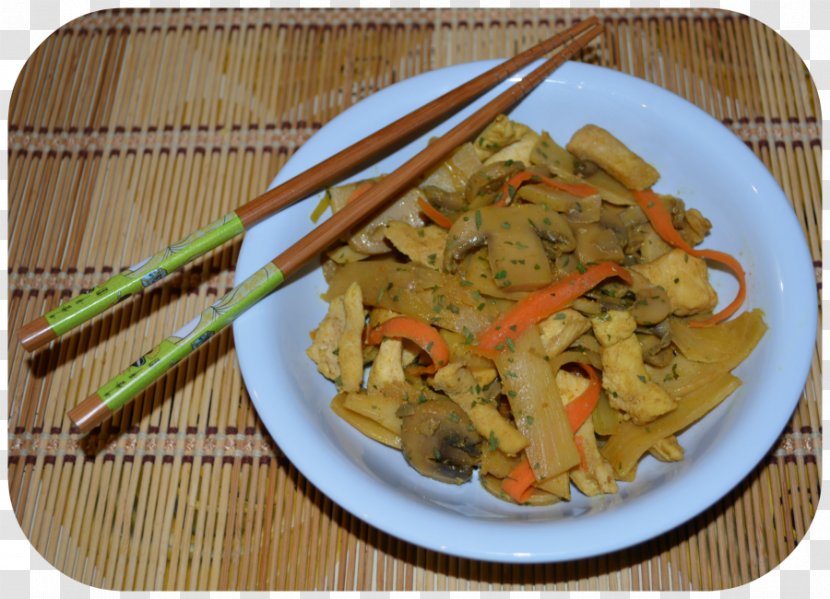 Yellow Curry Chow Mein American Chinese Cuisine Pad Thai Vegetarian - Nutella Crepe Transparent PNG