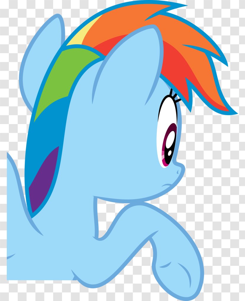 Pony Rainbow Dash Blue Horse - Watercolor Transparent PNG