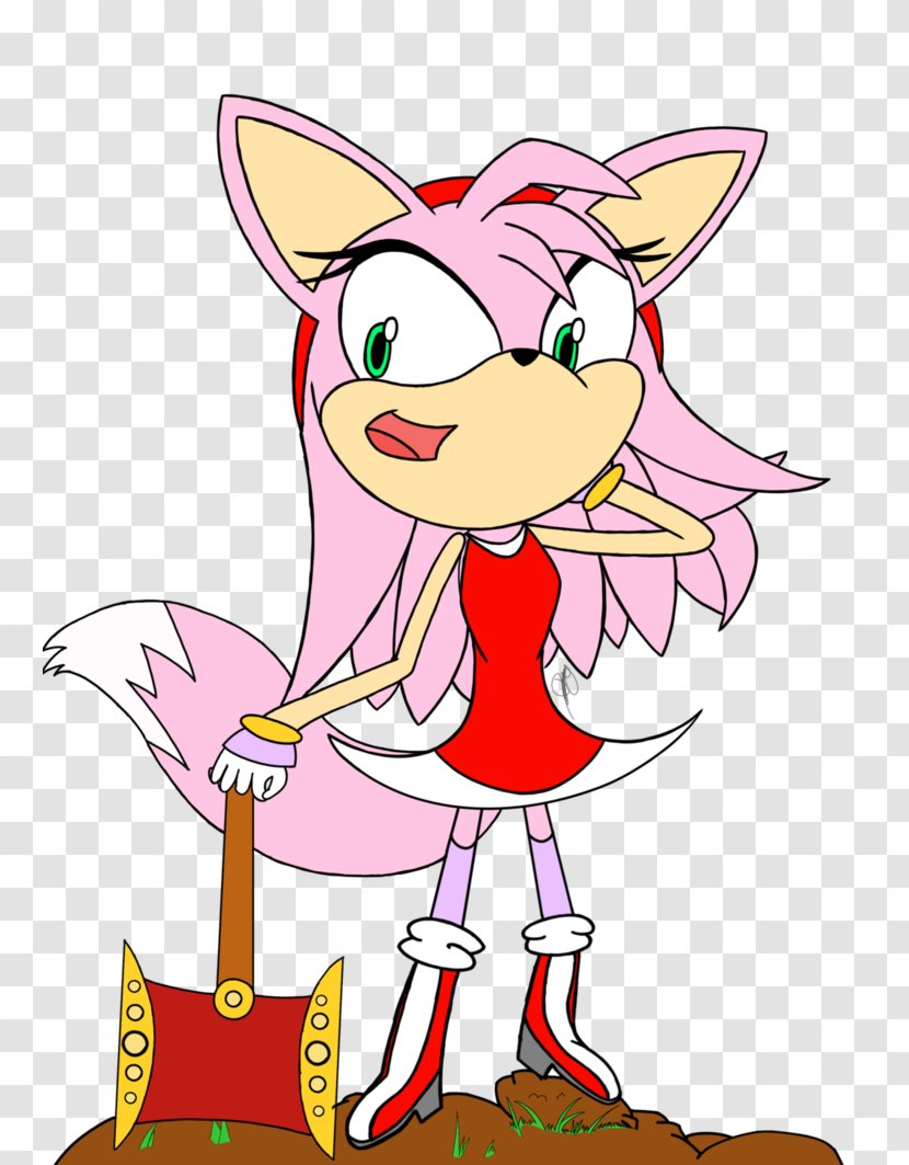 Drawing Amy Rose Line Art Clip - Frame - Handcuff Transparent PNG