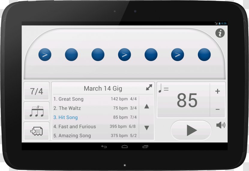 Metronome Tempo Diamant Koninkrijk Android - Silhouette Transparent PNG