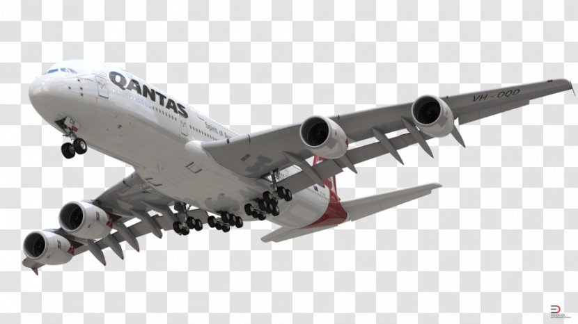 Airbus A380 Qantas Flight 32 Sydney Airport Heathrow Air Travel - Flag Carrier - Aircraft Transparent PNG