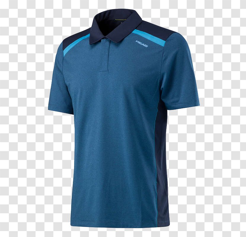 Polo Shirt T-shirt Clothing Padel Sleeve - Blue Transparent PNG